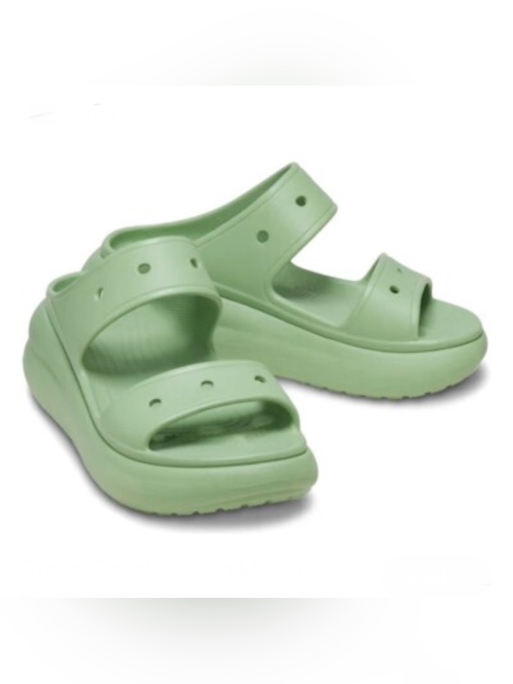 NWOT Crocs Platform Crush Sandals Shoes Size 9